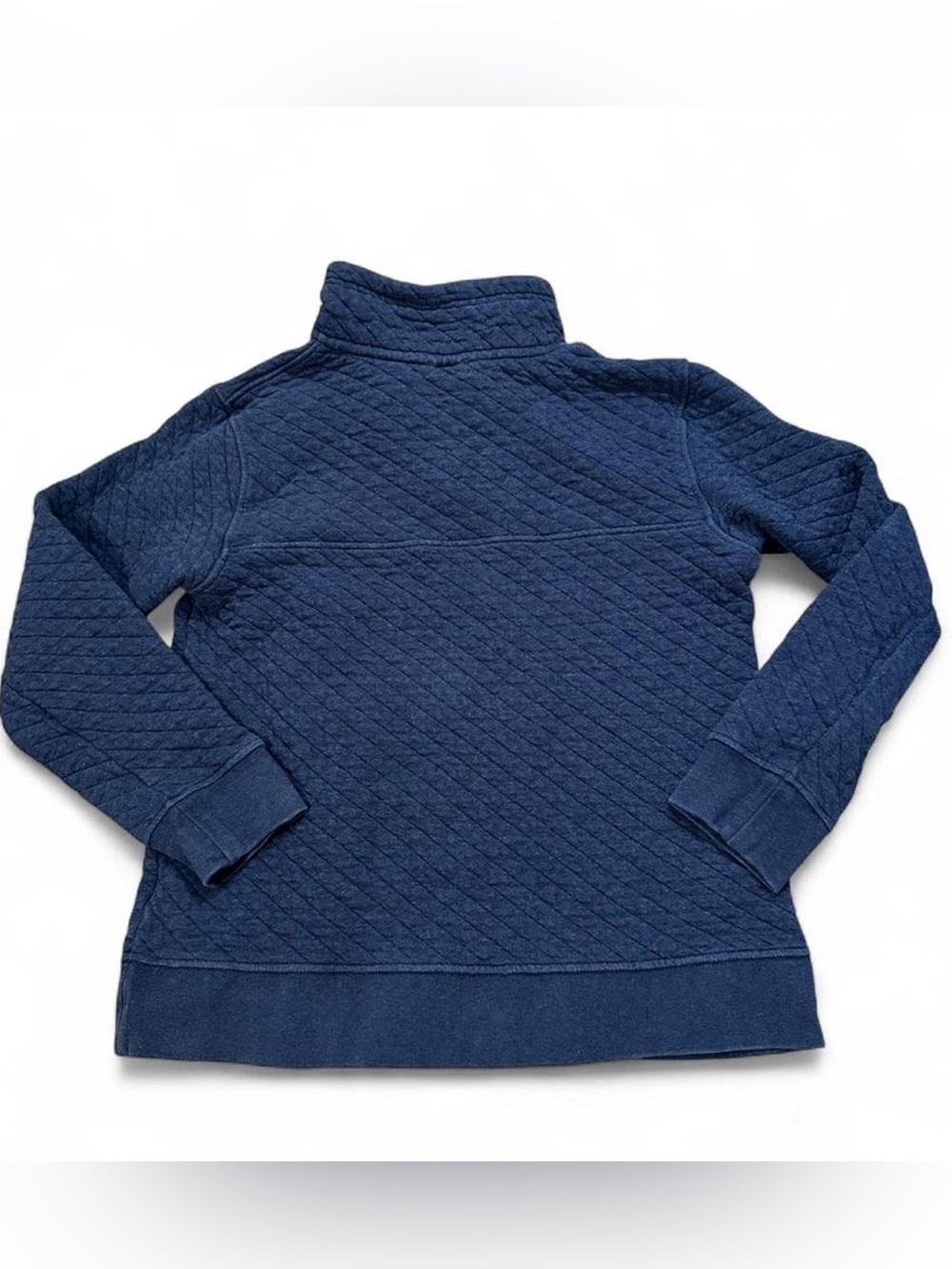 Patagonia Women's Organic Cotton Quilt Snap-T Pullover Navy & Pink - Picture 5 of 5
